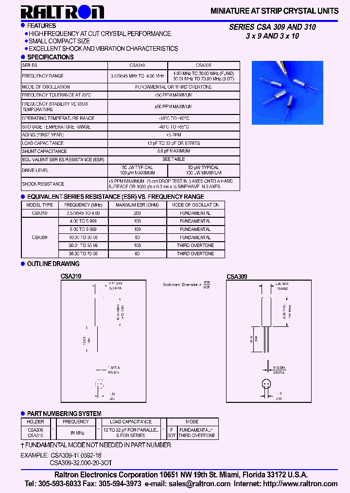 CSA309_1100107.PDF Datasheet