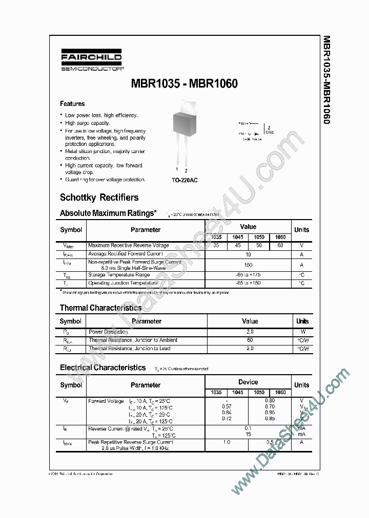MBR1035_1061590.PDF Datasheet