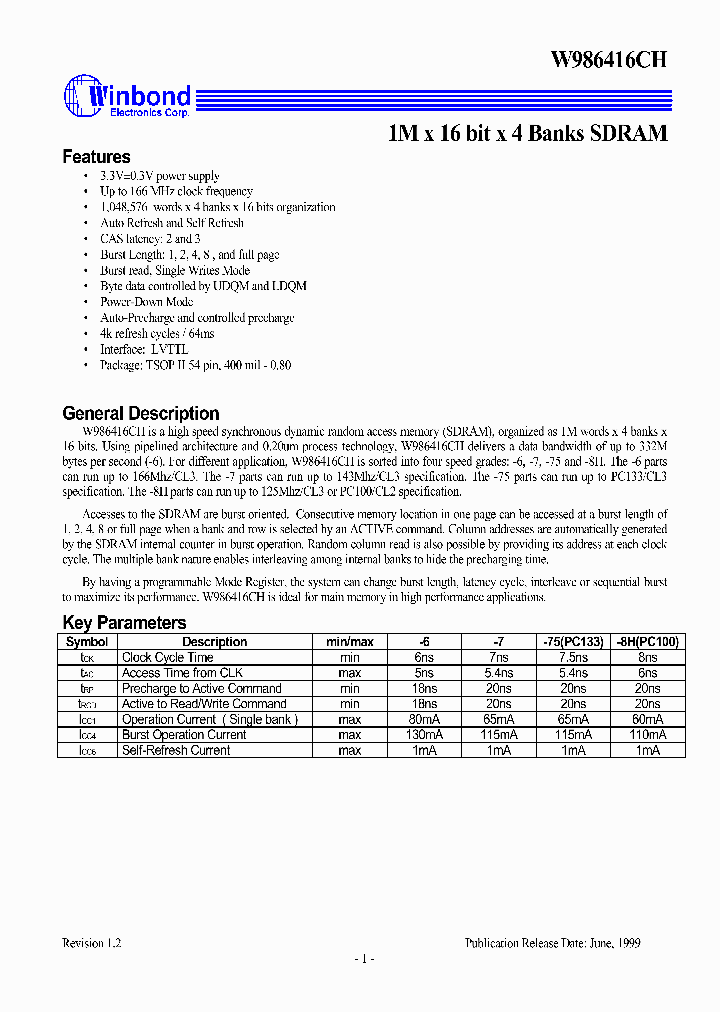 W986416CH_1094712.PDF Datasheet