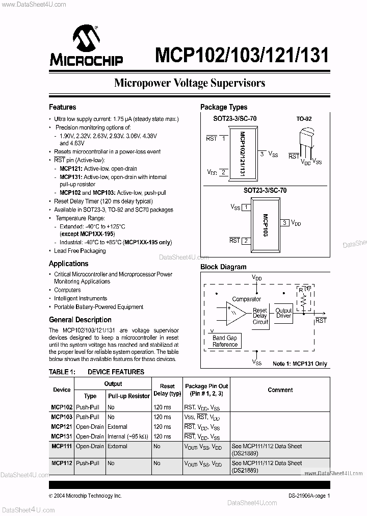 MCP102_1216696.PDF Datasheet