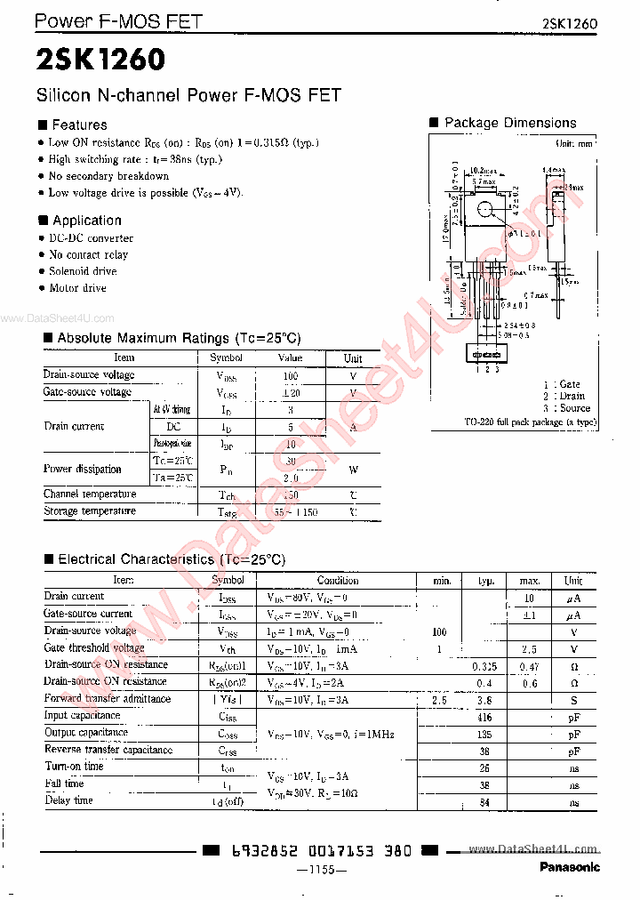 K1260_1230490.PDF Datasheet