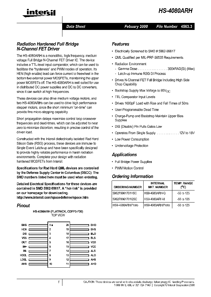 HS9-4080ARH_1404200.PDF Datasheet
