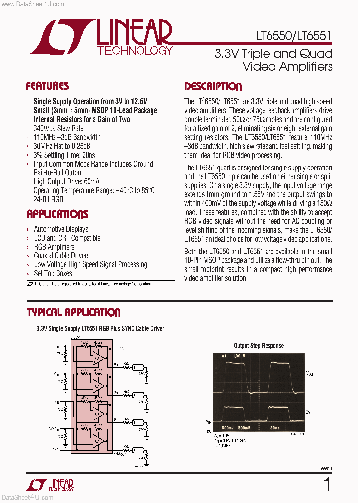 LT6550_1234109.PDF Datasheet