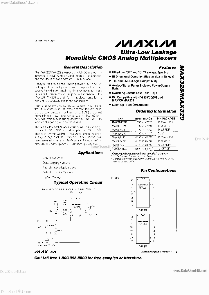 MAX328_1105585.PDF Datasheet