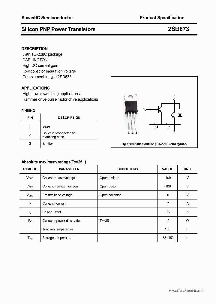2SB673_1295032.PDF Datasheet