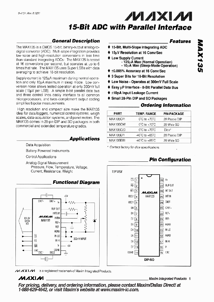 MAX135_1437356.PDF Datasheet