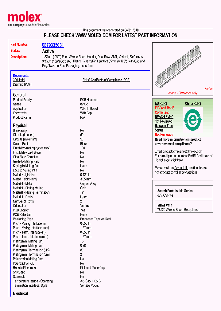 87933-5031_1453915.PDF Datasheet