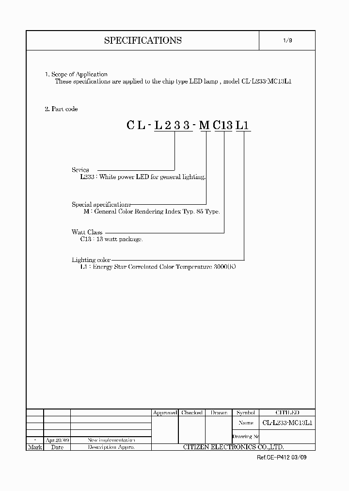 CL-L233-MC13L1_1455940.PDF Datasheet