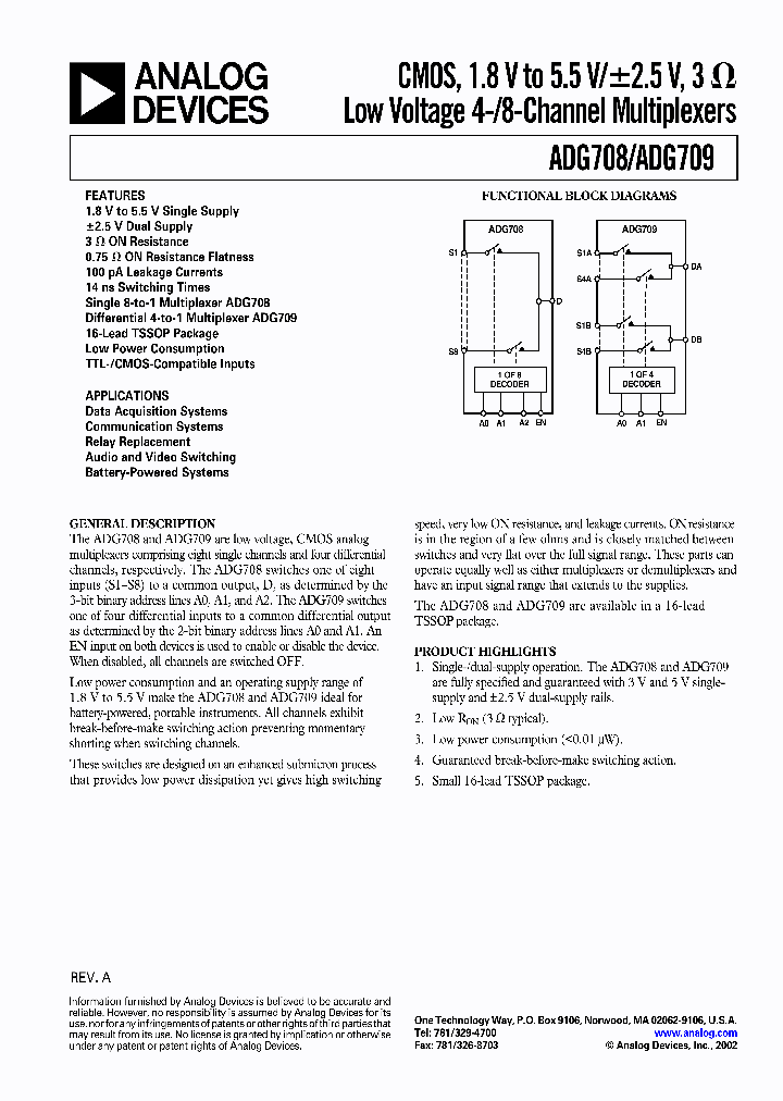 ADG709_1481496.PDF Datasheet