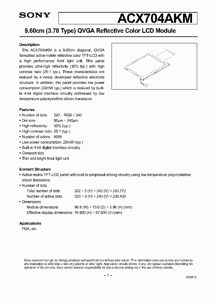 ACX704AKM_839955.PDF Datasheet