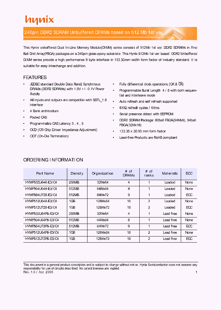 HYMP512U648-E3C4_1493778.PDF Datasheet