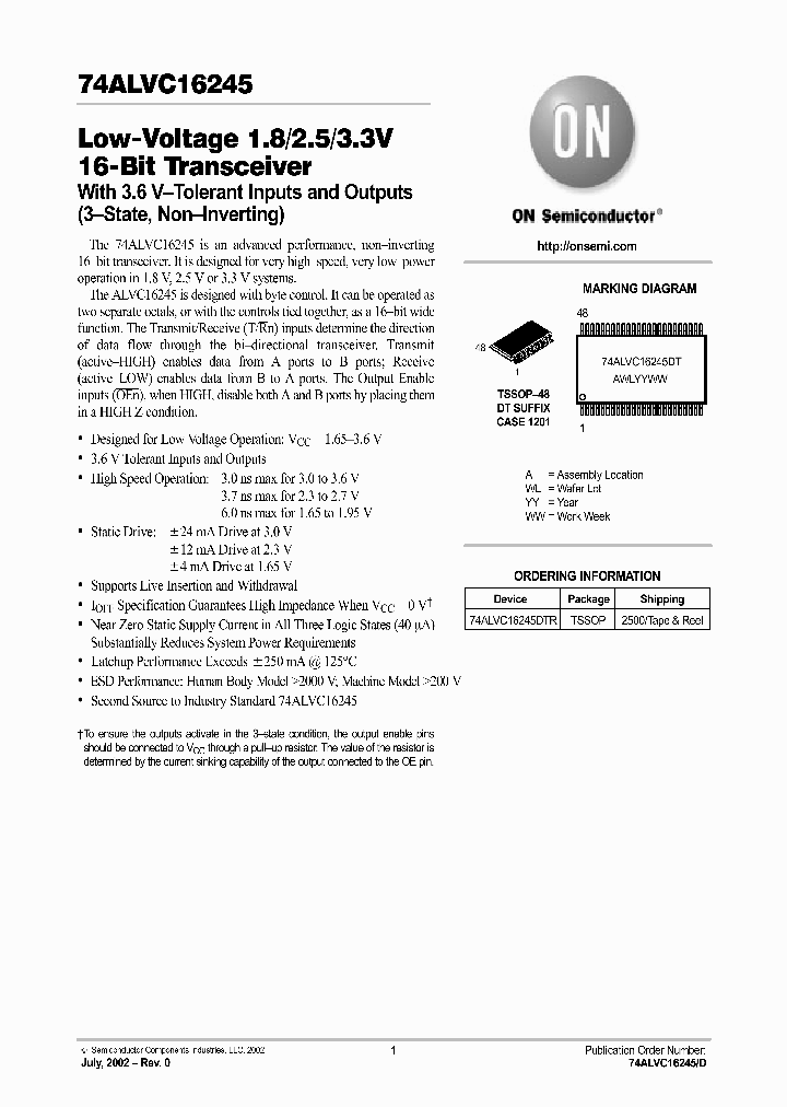 74ALVC16245-D_1516551.PDF Datasheet