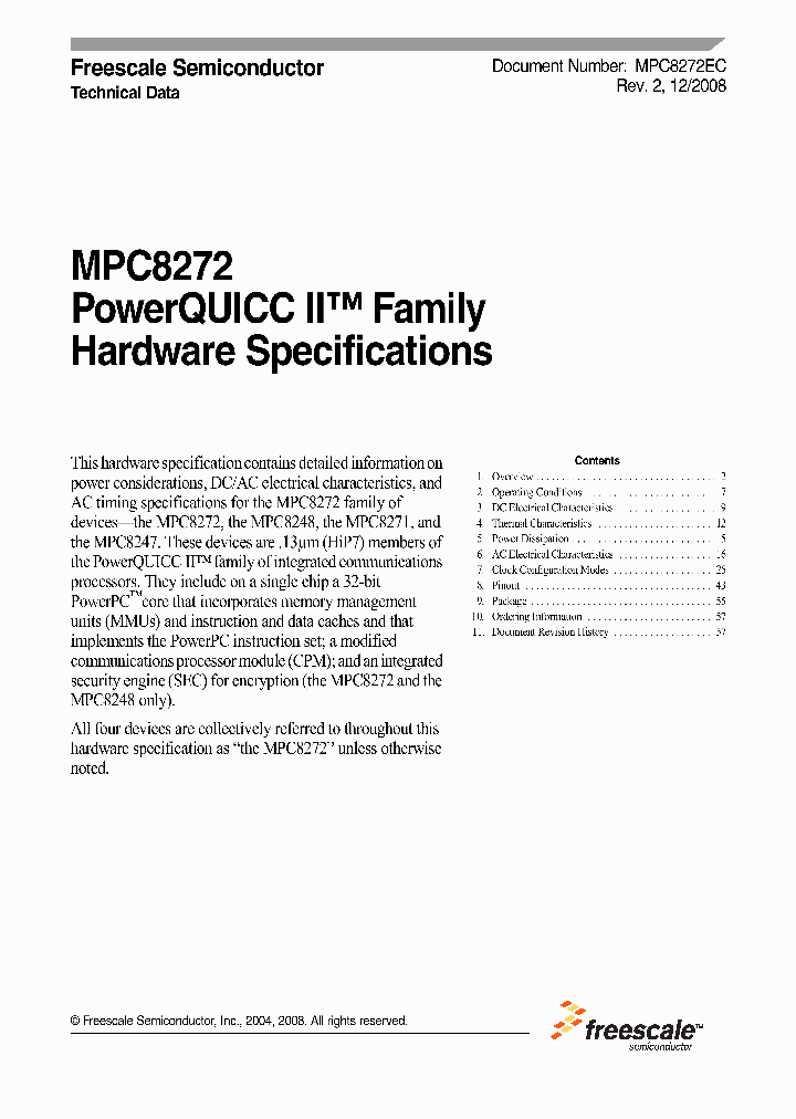 MPC8248CVRTIEA_856430.PDF Datasheet