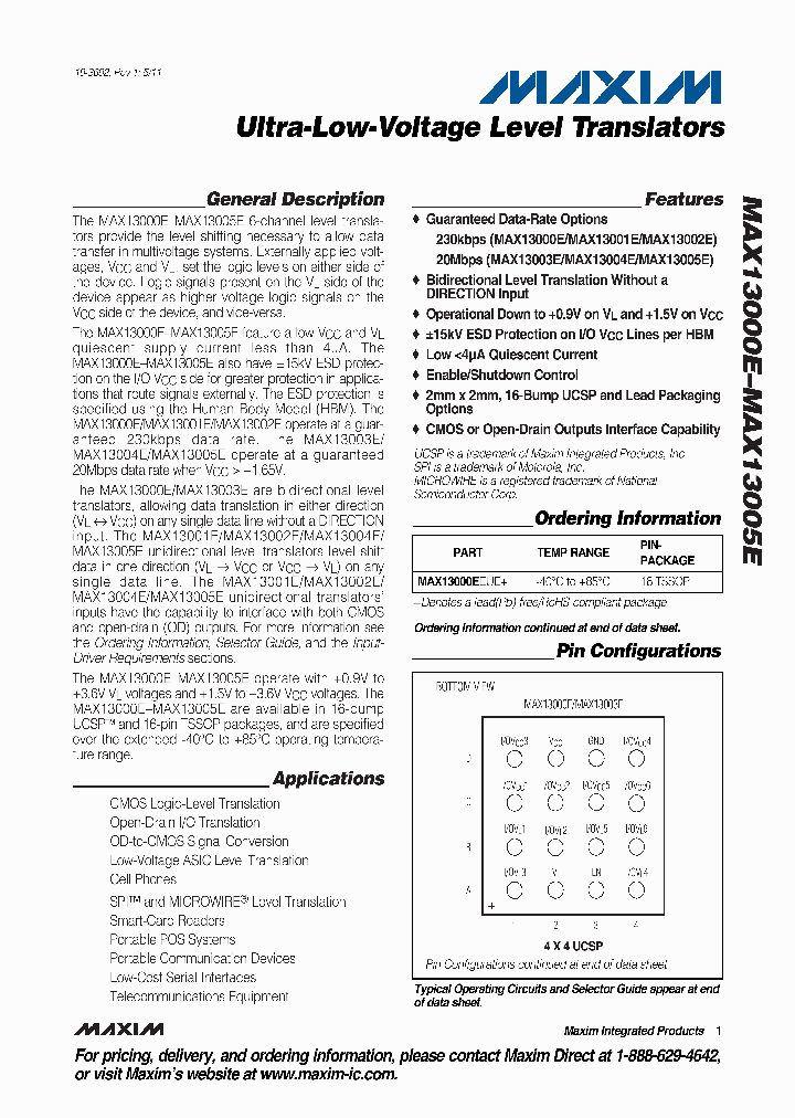 MAX13000E_1528712.PDF Datasheet