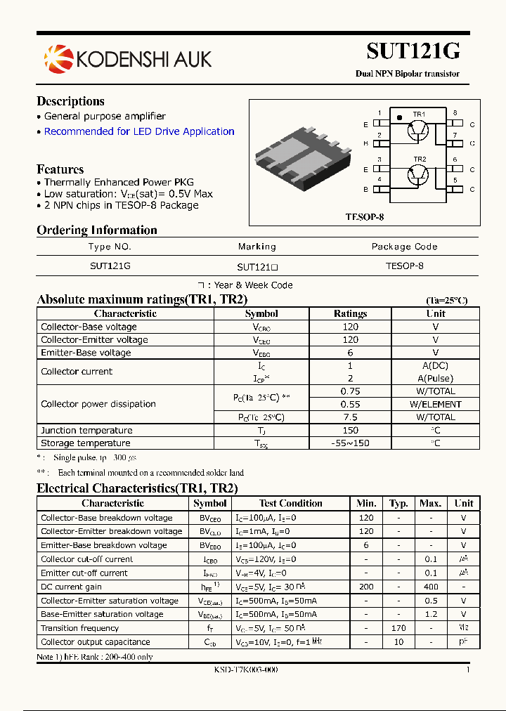 SUT121G_1532411.PDF Datasheet