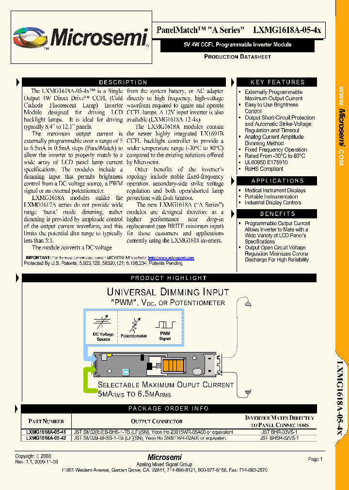 LXMG1618A-05-41_1534387.PDF Datasheet