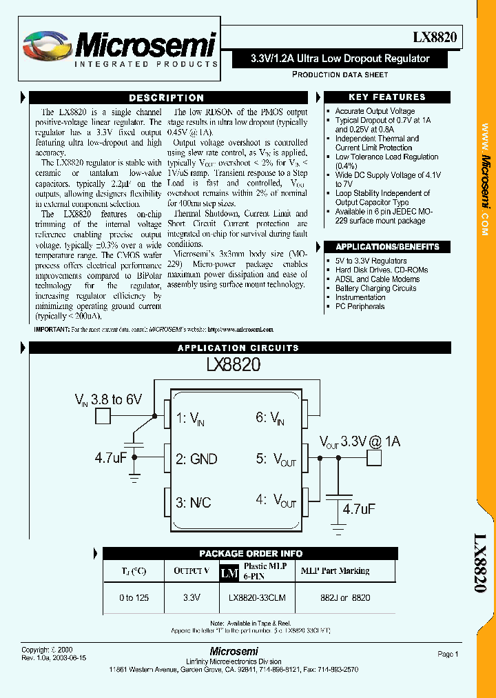 LX8820-33CLM_1541270.PDF Datasheet