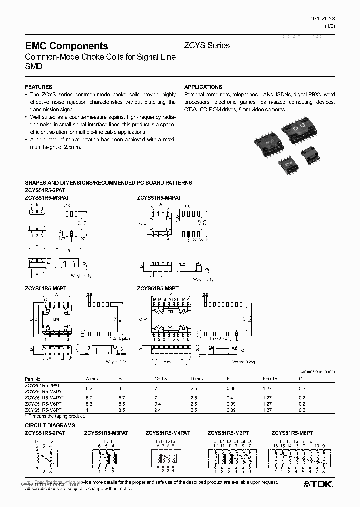 ZCYS51R5-2PAT_1557506.PDF Datasheet