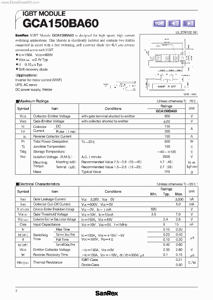 GCA150BA60_1578353.PDF Datasheet