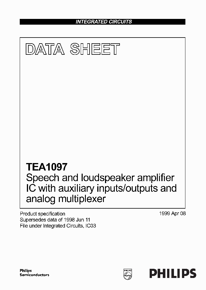 TEA1097TV_1591240.PDF Datasheet