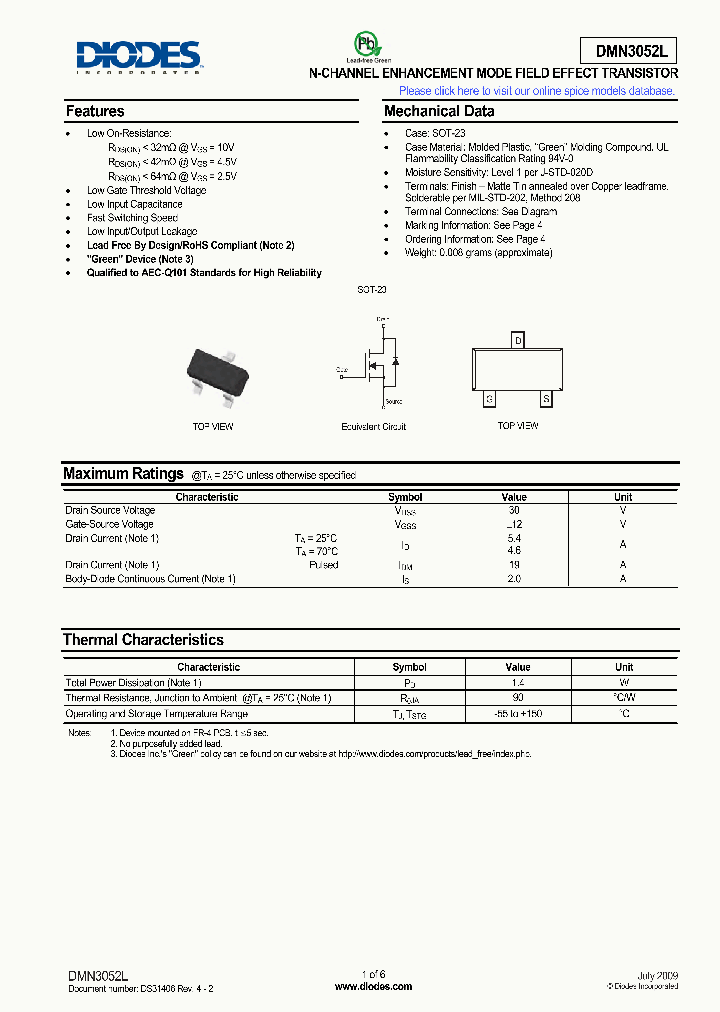 DMN3052L-7_914232.PDF Datasheet