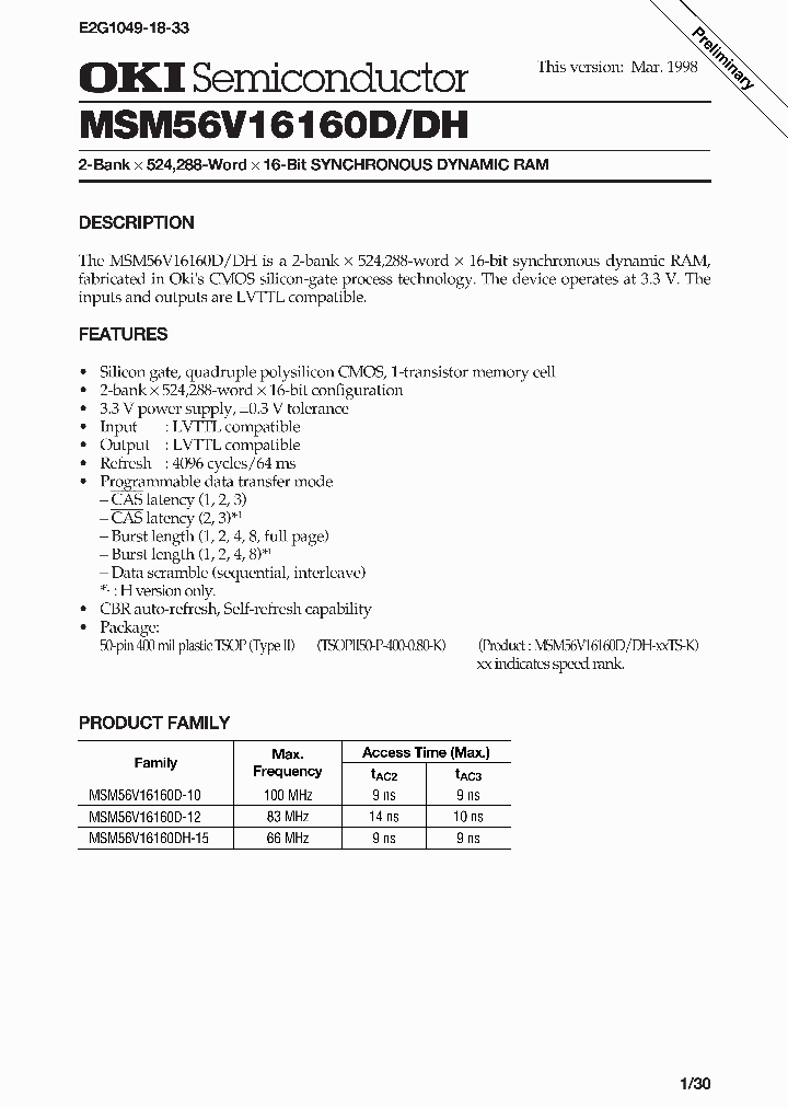 MSM56V16160D_982274.PDF Datasheet