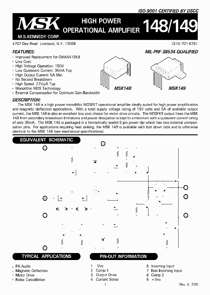 MSK148_934749.PDF Datasheet