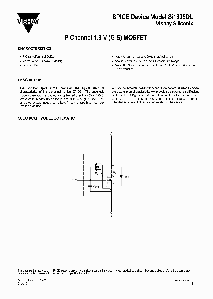 SI1305DL-DS_1603357.PDF Datasheet