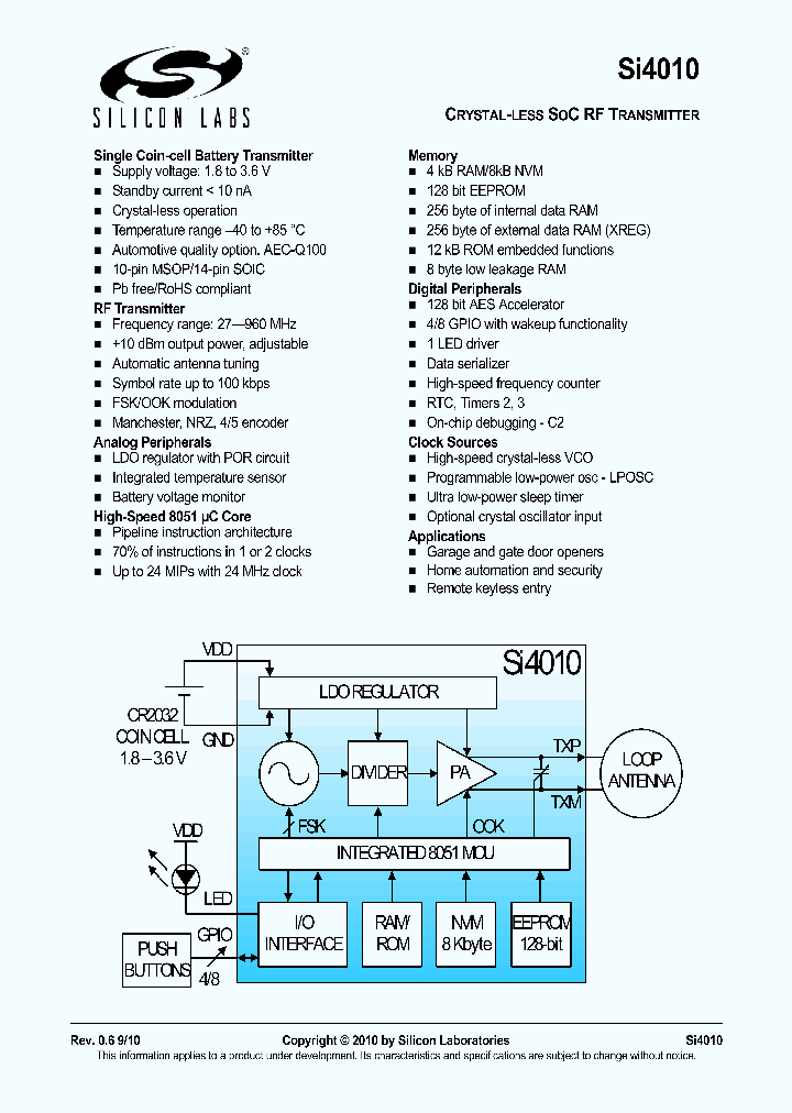 SI4010-C2-GT_1025918.PDF Datasheet