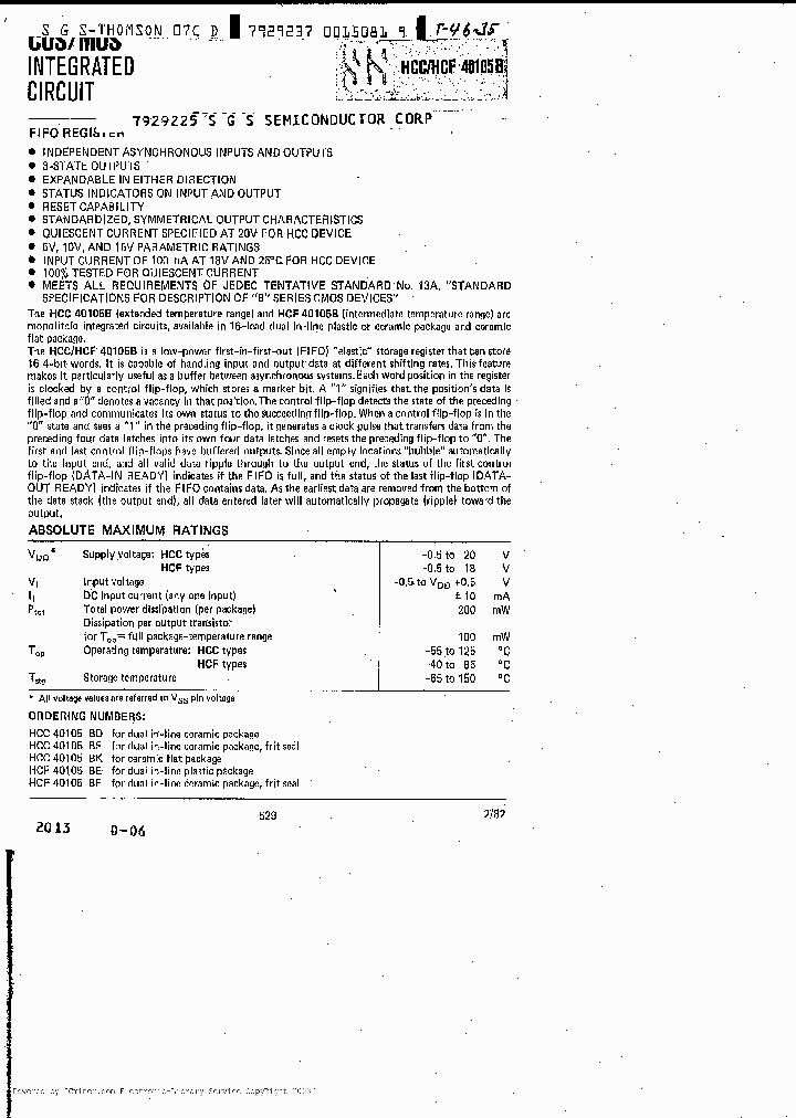 HCF40105BF_1034842.PDF Datasheet