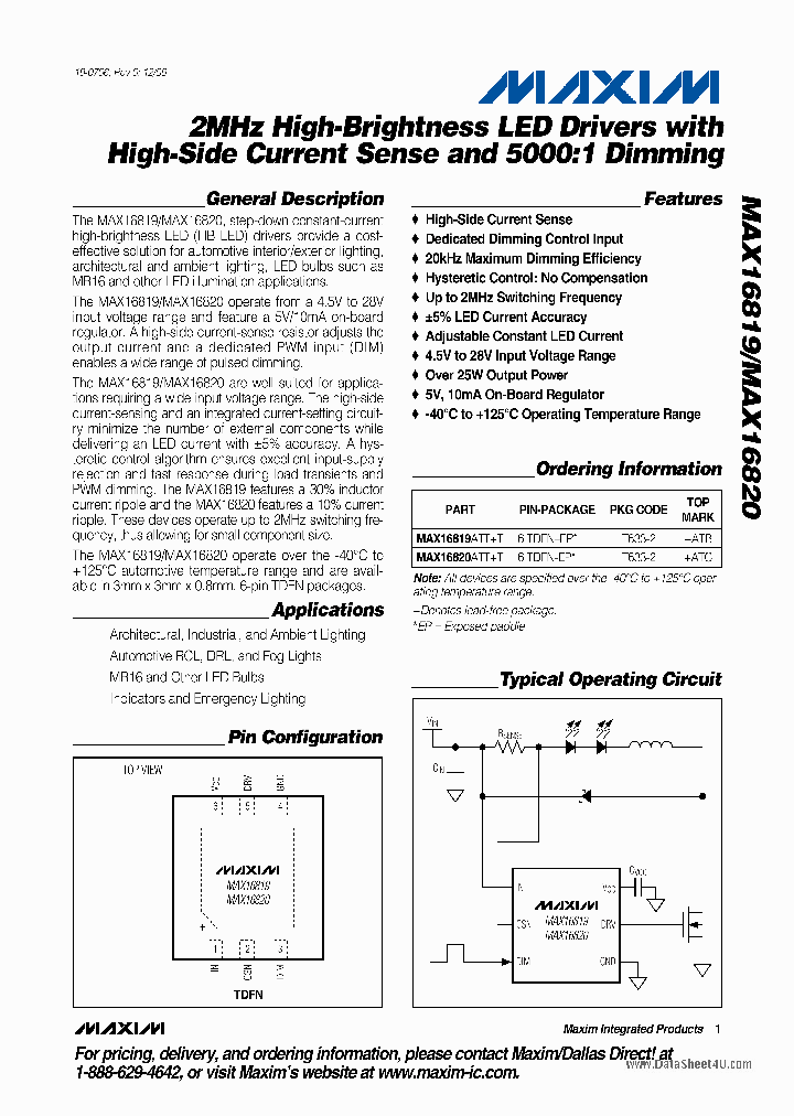 MAX16820_1633200.PDF Datasheet