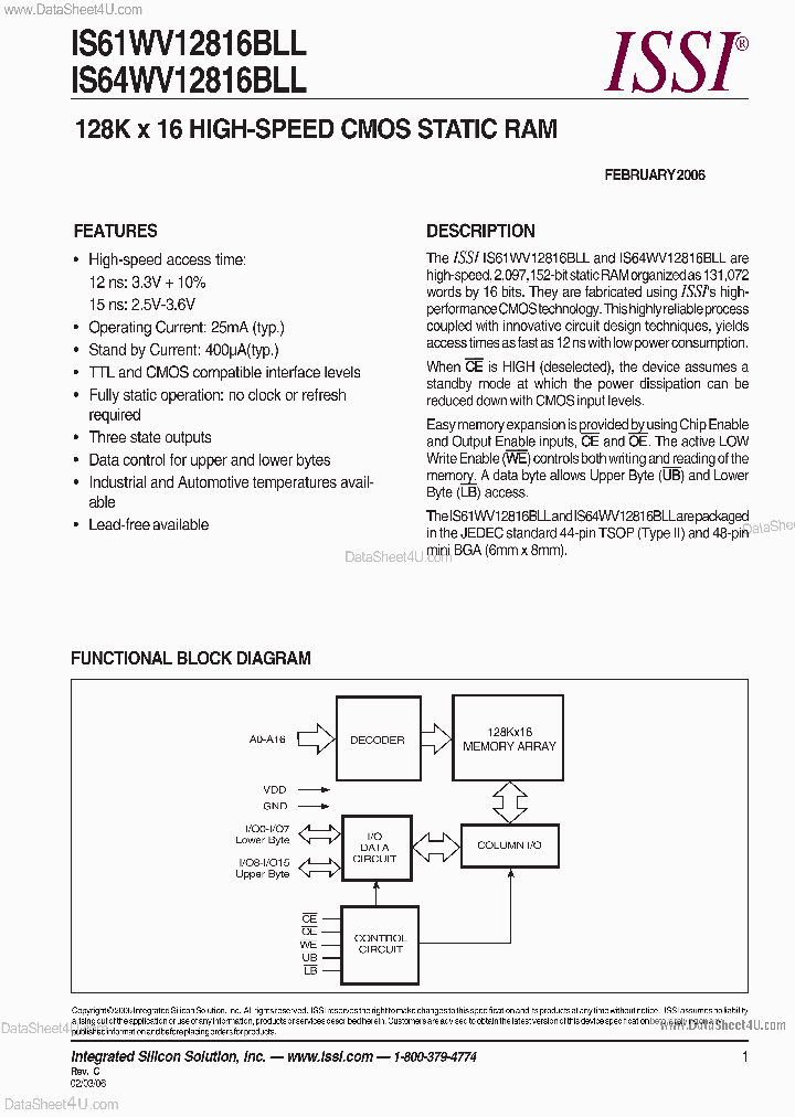 IS61WV12816BLL_1641612.PDF Datasheet