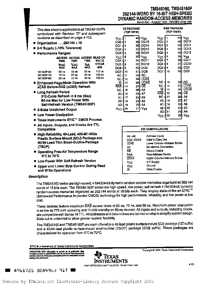 TMS45160L-80DZ_1046326.PDF Datasheet