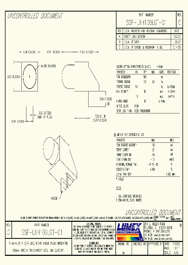 SSF-LXH100LGT-01_1049762.PDF Datasheet