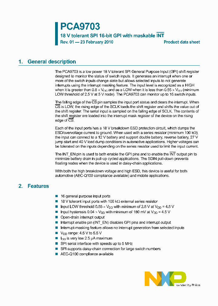 PCA9703PW112_1073042.PDF Datasheet