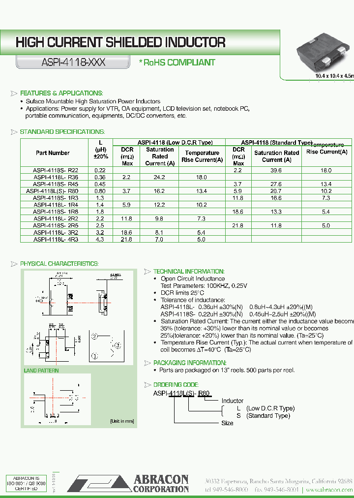 ASPI-4118-XXX_1064009.PDF Datasheet