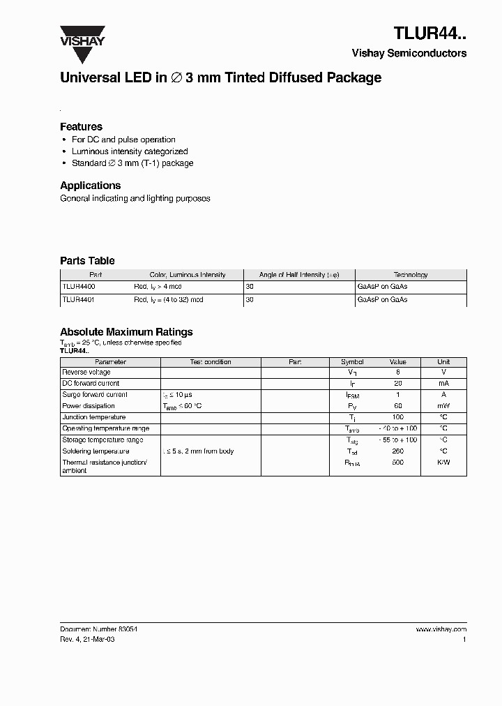 TLUR44_1666485.PDF Datasheet