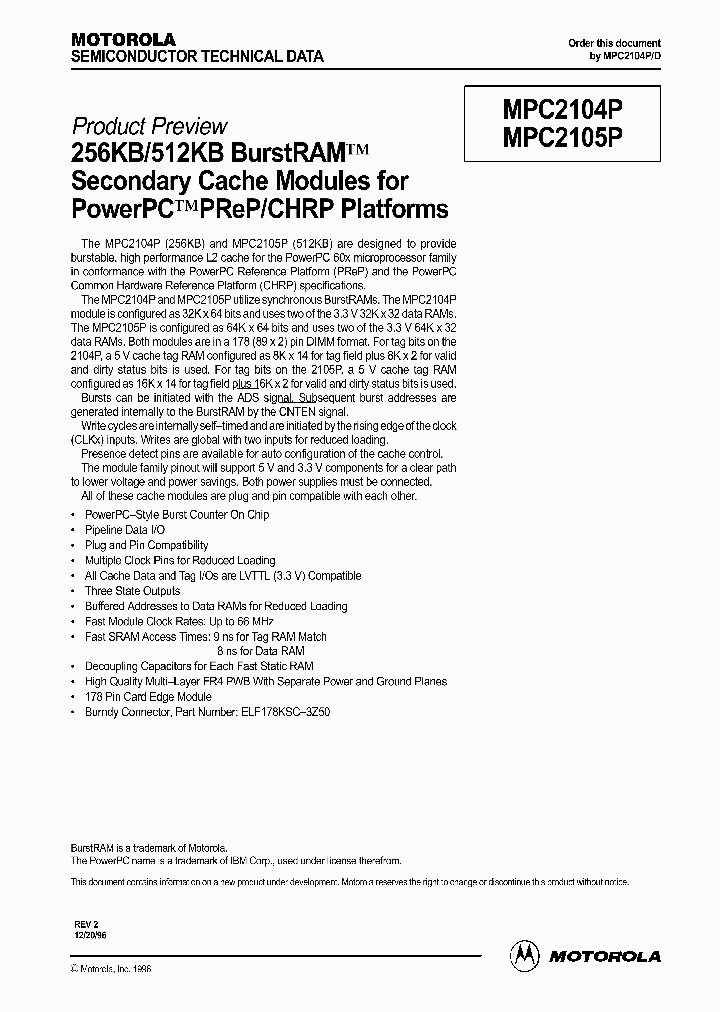 MPC2104P_1108927.PDF Datasheet