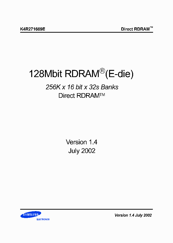 K4R271669E_1097978.PDF Datasheet