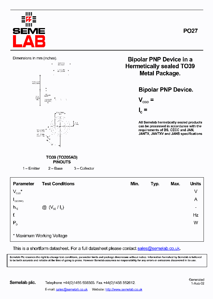 PO27_1118154.PDF Datasheet