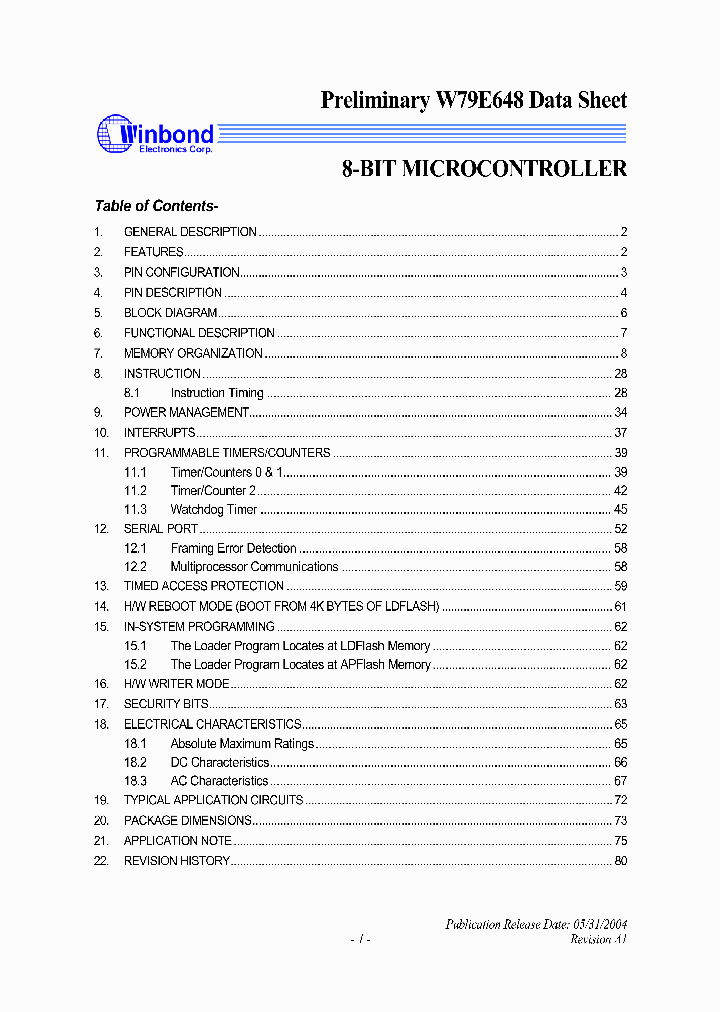 W79E648_1120713.PDF Datasheet