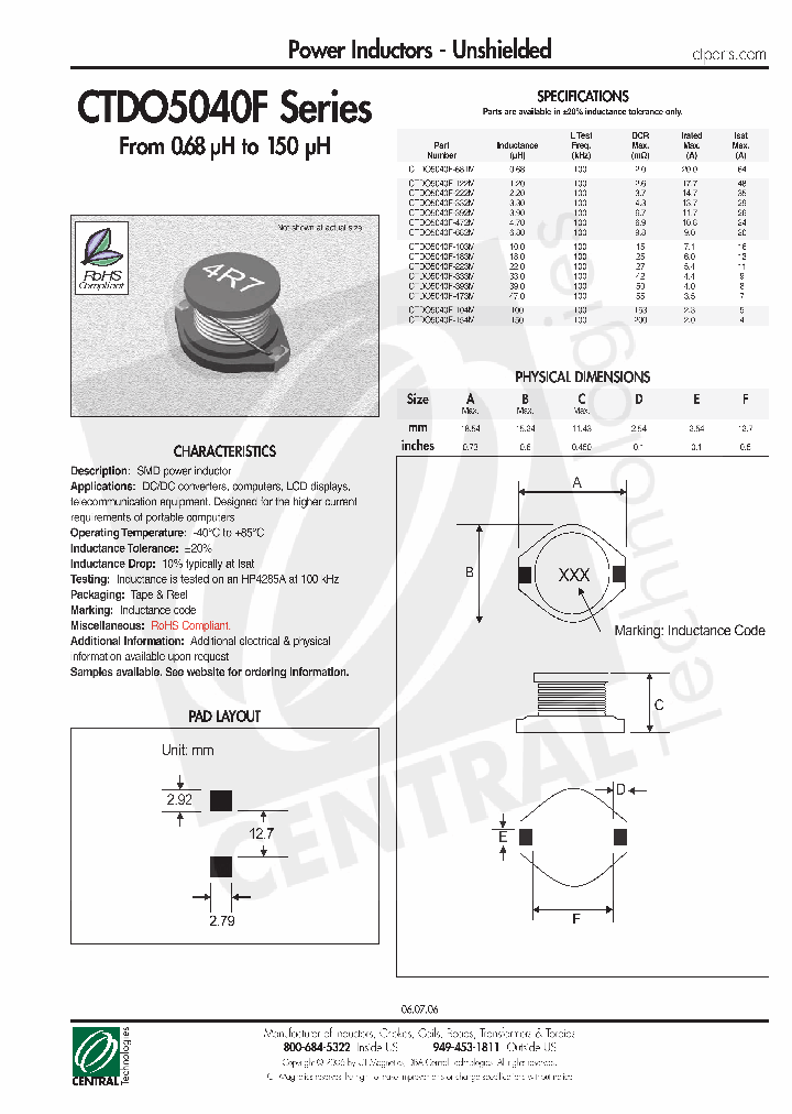 CTDO5040F-393M_1685411.PDF Datasheet