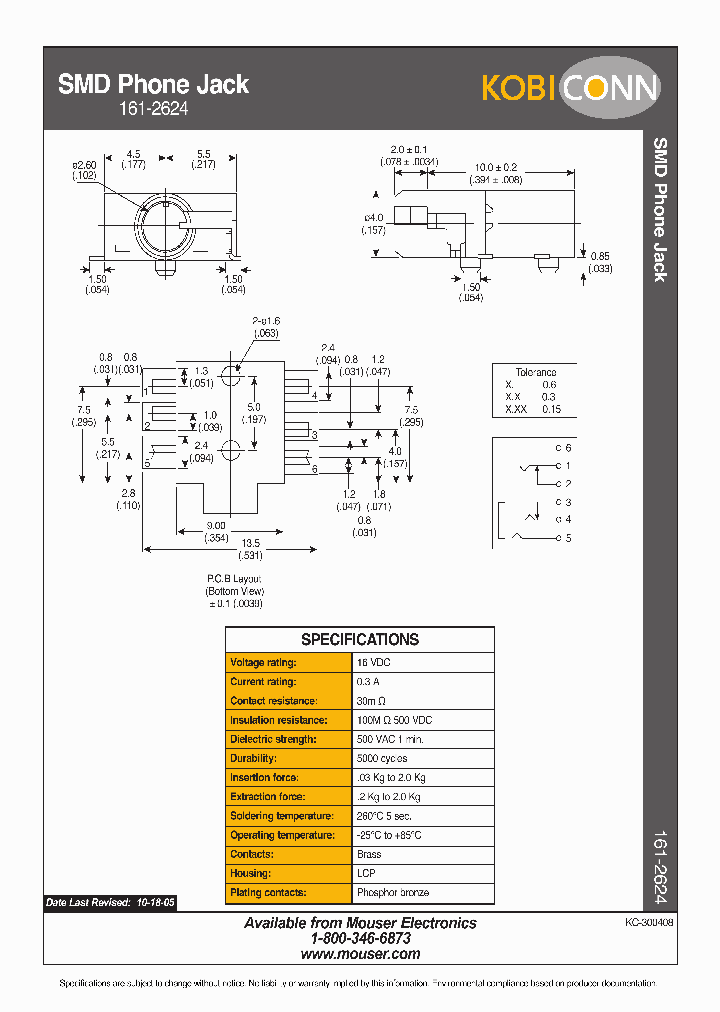 161-2624_1140823.PDF Datasheet