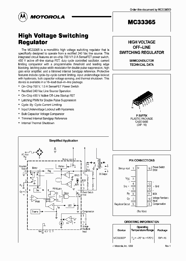 MC33365P_1156580.PDF Datasheet