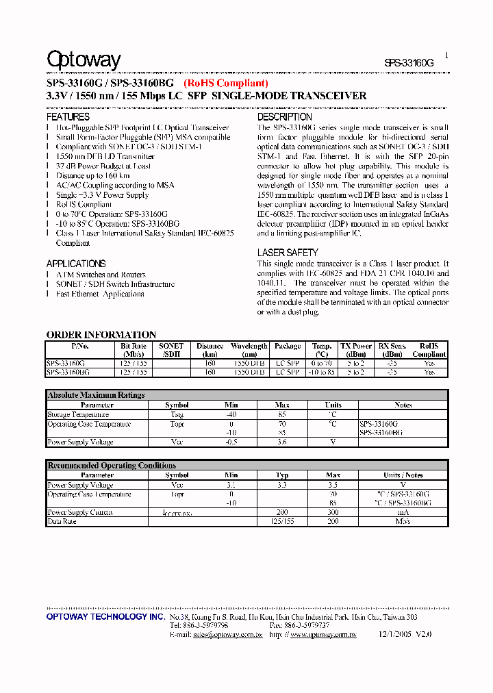 SPS-33160BG_1176040.PDF Datasheet