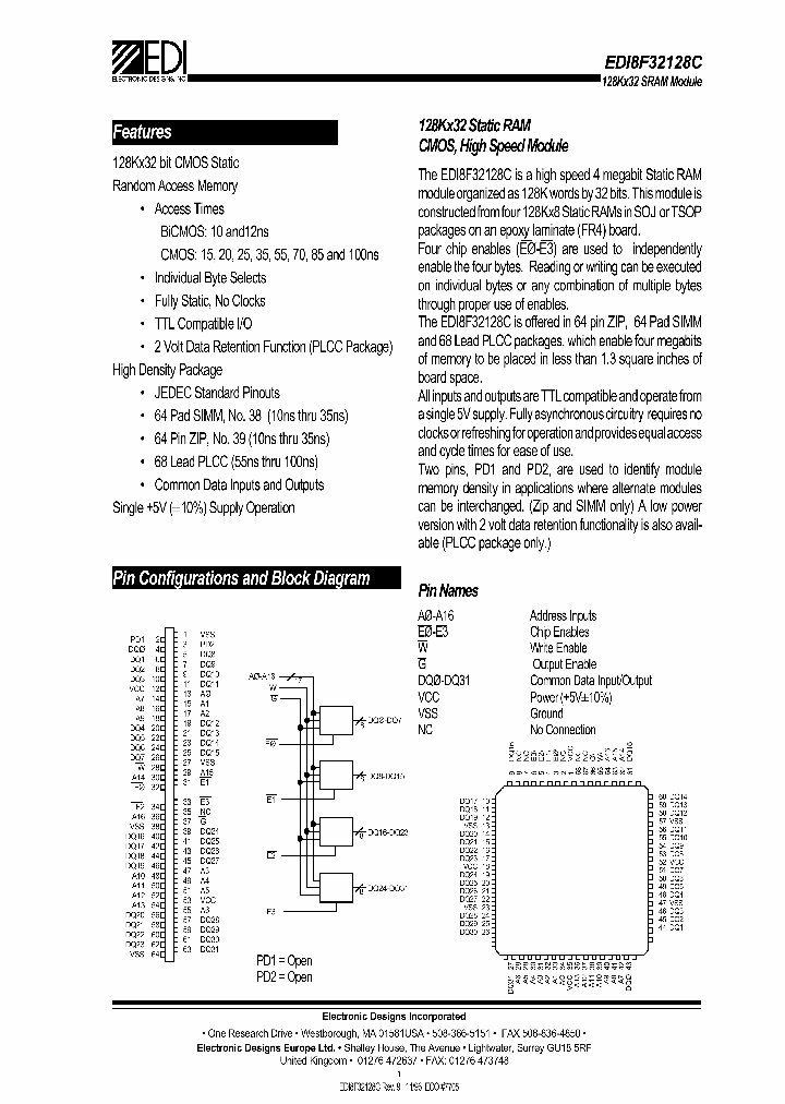 EDI8F32128C_1174953.PDF Datasheet