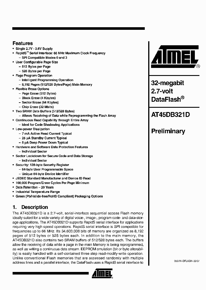 AT45DB321D-TU_1192620.PDF Datasheet