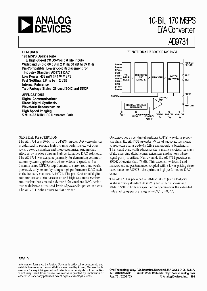 AD9731_1212729.PDF Datasheet