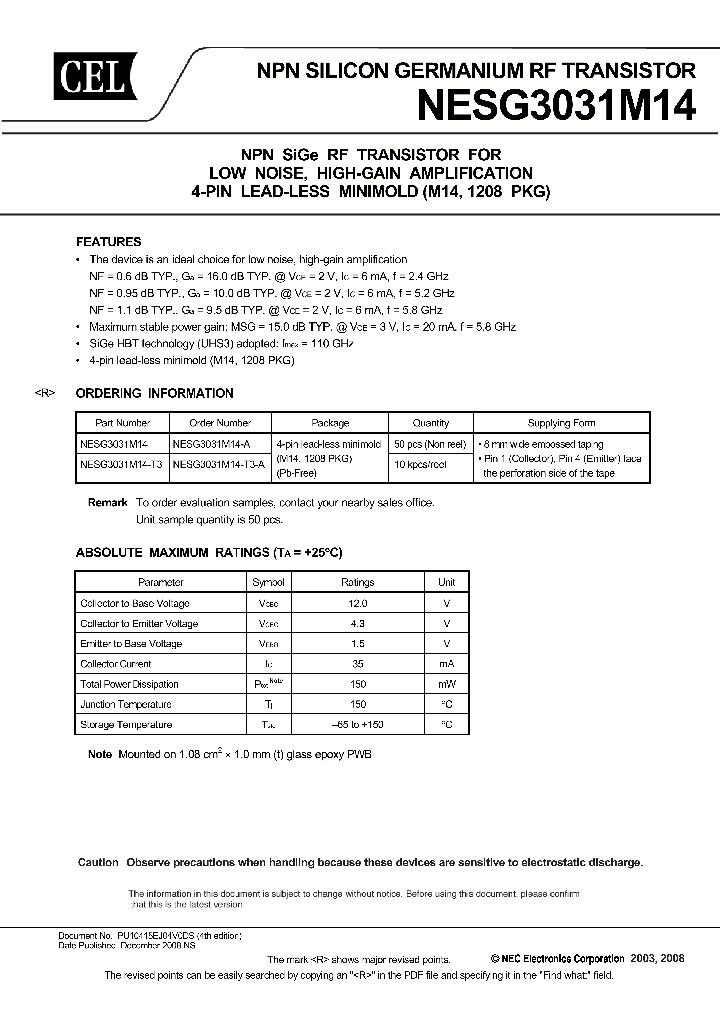 NESG3031M14-T3-A_1301638.PDF Datasheet