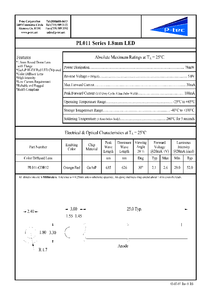 PL011-CDR12_1714636.PDF Datasheet